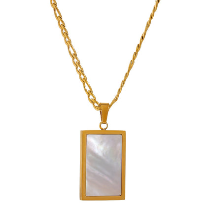 Ethereal Square Pendant Necklace