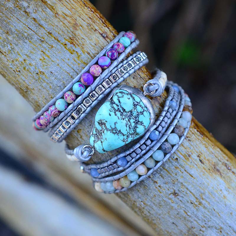 Vegan Healing Turquoise Bracelet