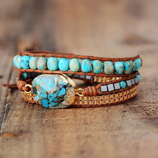 Expressive Turquoise Bracelet