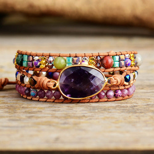 Amethyst Special Crown Bracelet