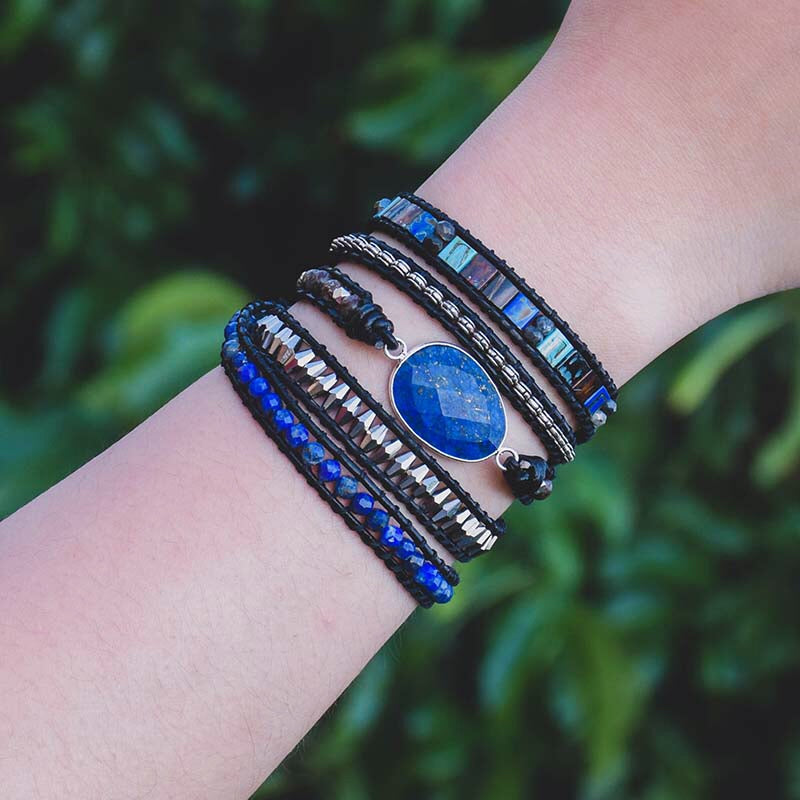 Expressive Blue Bracelet
