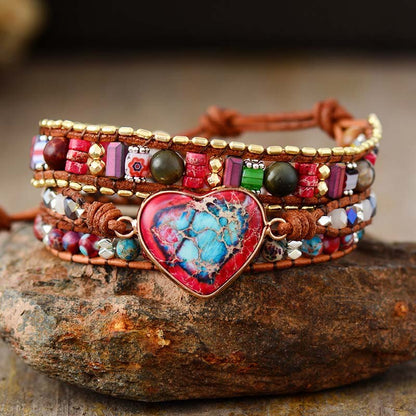 Healing Heart of Jasper Bracelet