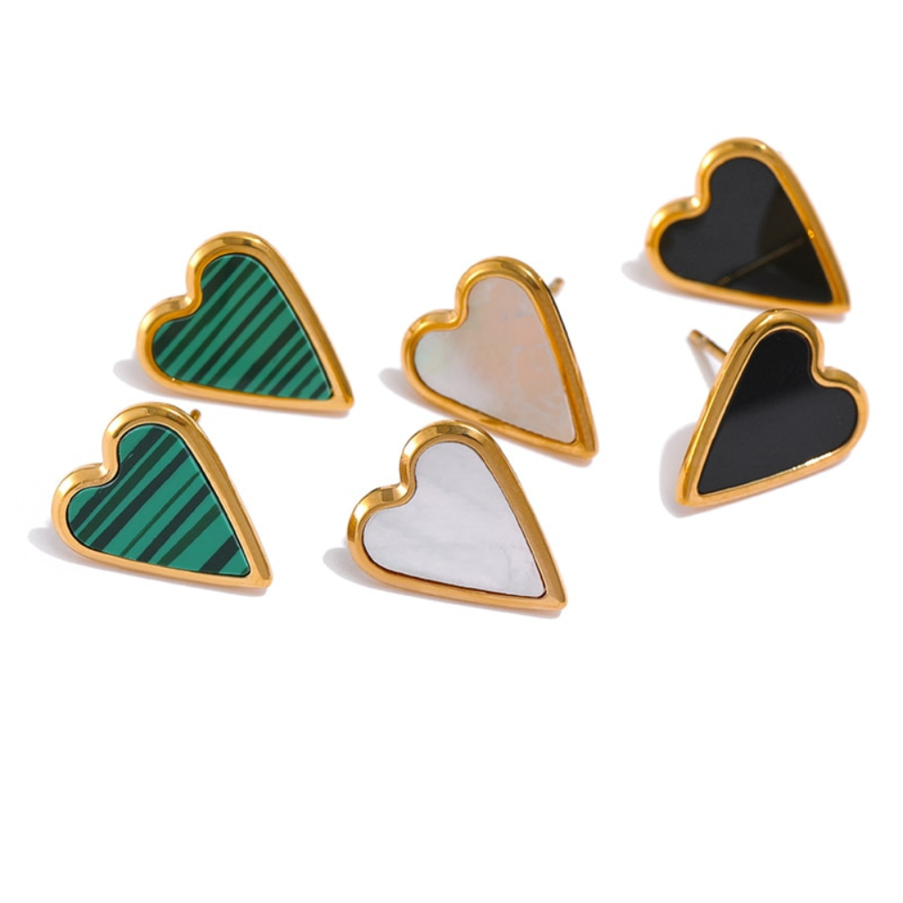 Heart Charm Earrings