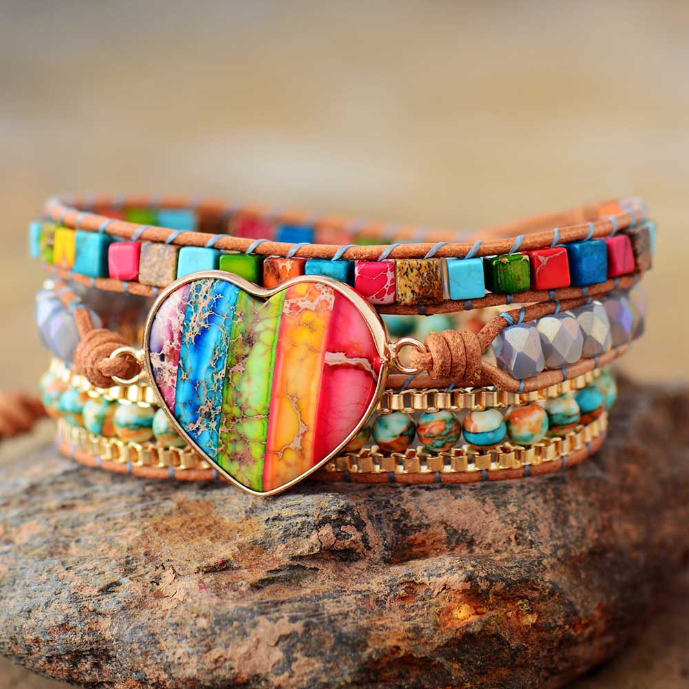 Healing Chakra Heart Bracelet