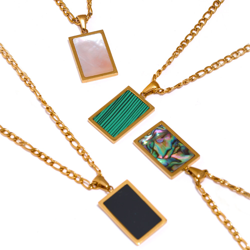 Ethereal Square Pendant Necklace