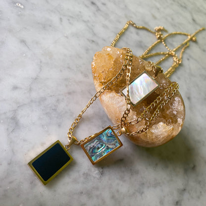 Ethereal Square Pendant Necklace